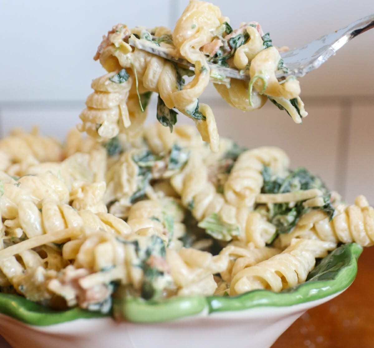 Spinach Artichoke Pasta Salad JCP Eats