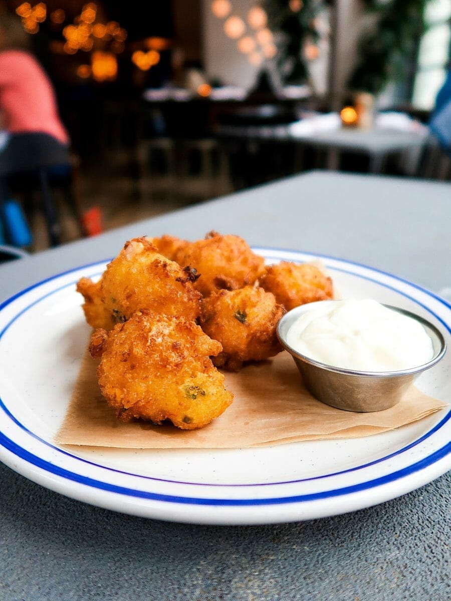 Lump Crab Hush Puppies at Porch Kitchen and Bar, Downtown Louisville, KY
