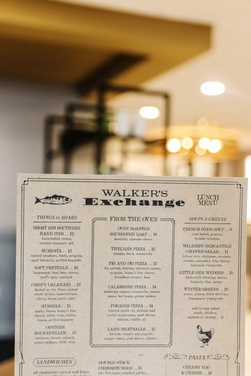 Dining at Walker's Exchange, the new restaurant on the second floor of the Galt House Hotel in Downtown Louisville; by JC Phelps of JCP Eats
