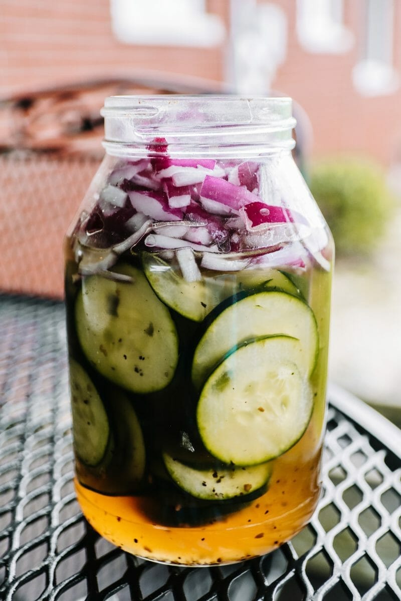 Same-Day, Three Ingredient Pickles by JC Phelps of JCP Eats, a Kentucky-based food, travel and lifestyle blog 