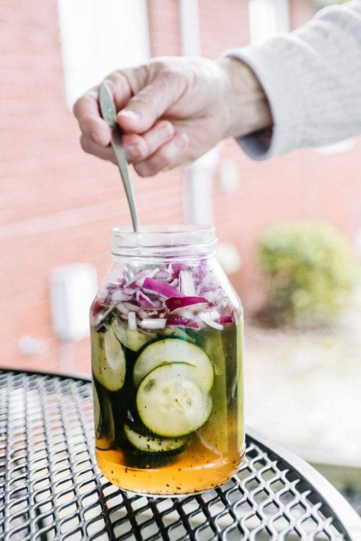 Same-Day, Three Ingredient Pickles by JC Phelps of JCP Eats, a Kentucky-based food, travel and lifestyle blog