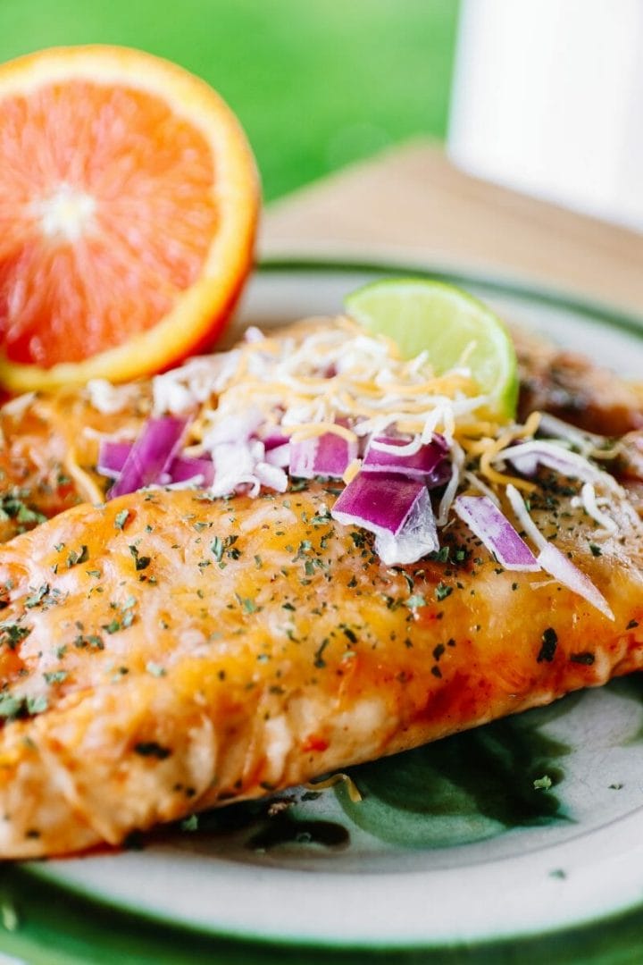 Enchiladas Made From The Easiest Crockpot Chicken, Made With Sunkist Oranges by JC Phelps of JCP Eats, A Kentucky Based Food, Travel, and Lifestyle Blog 2