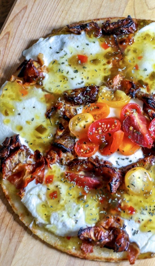Green Chili Jam - Bacon Date Pizza
