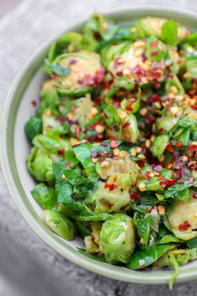 Asian Ginger Brussels Sprouts