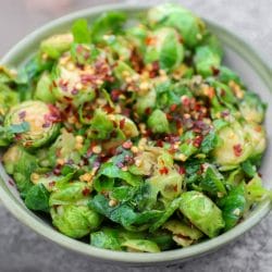 Asian Ginger Brussels Sprouts
