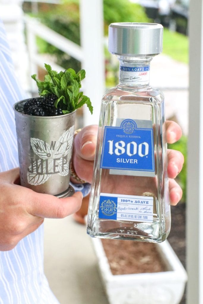 Blackberry Mint Julep Margarita, Kentucky Derby Party Cocktails