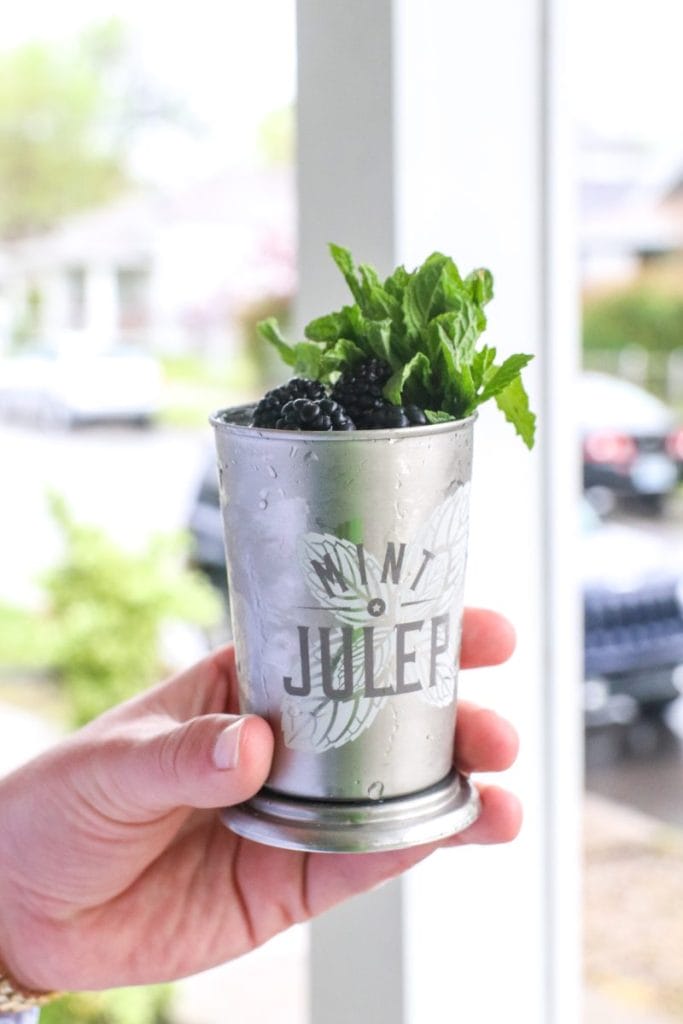 Blackberry Mint Julep Margarita, Kentucky Derby Party Cocktails