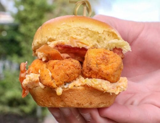 Fried Chicken Pimento Cheese Sliders