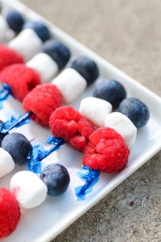 How To Make Patriotic Fruit Skewers