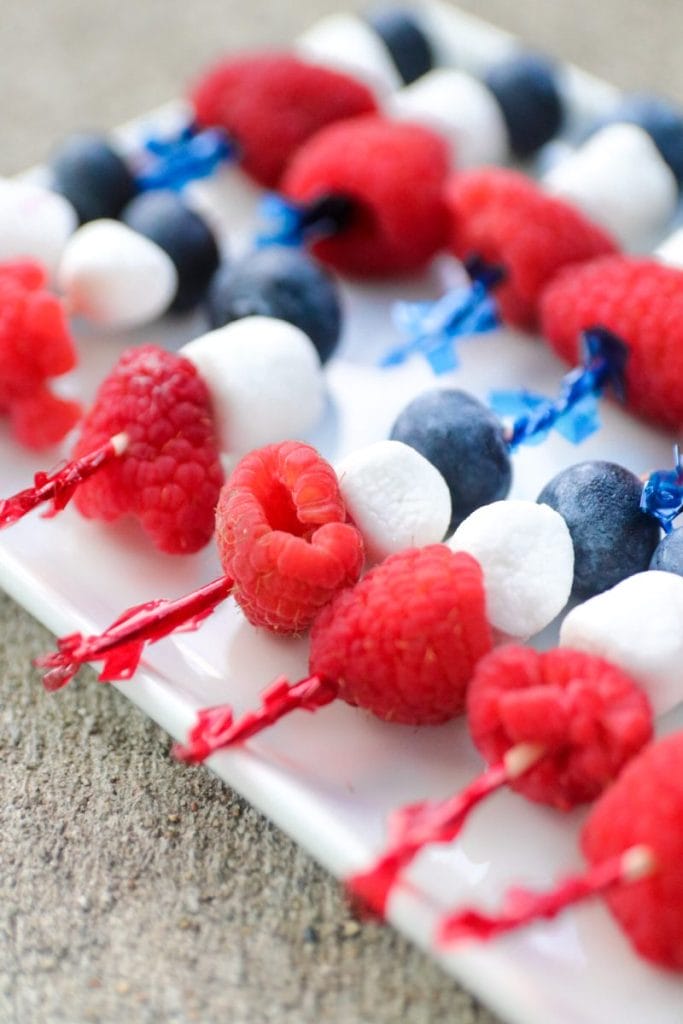 How To Make Patriotic Fruit Skewers