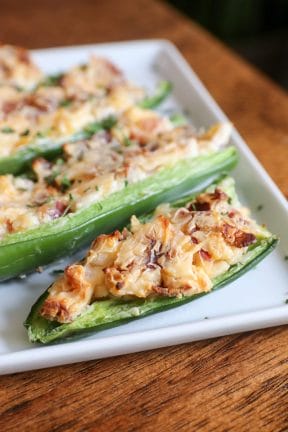 Low Calorie Stuffed Jalapeno Peppers - JCP Eats