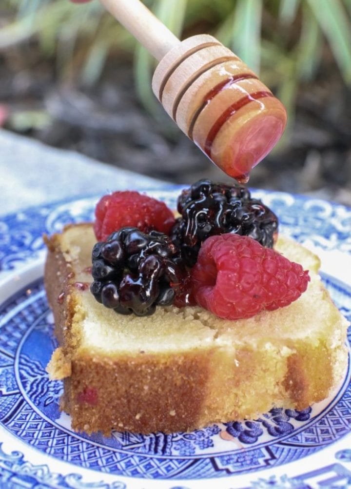 Southern Honey Pound Cake With Don Victor Honey