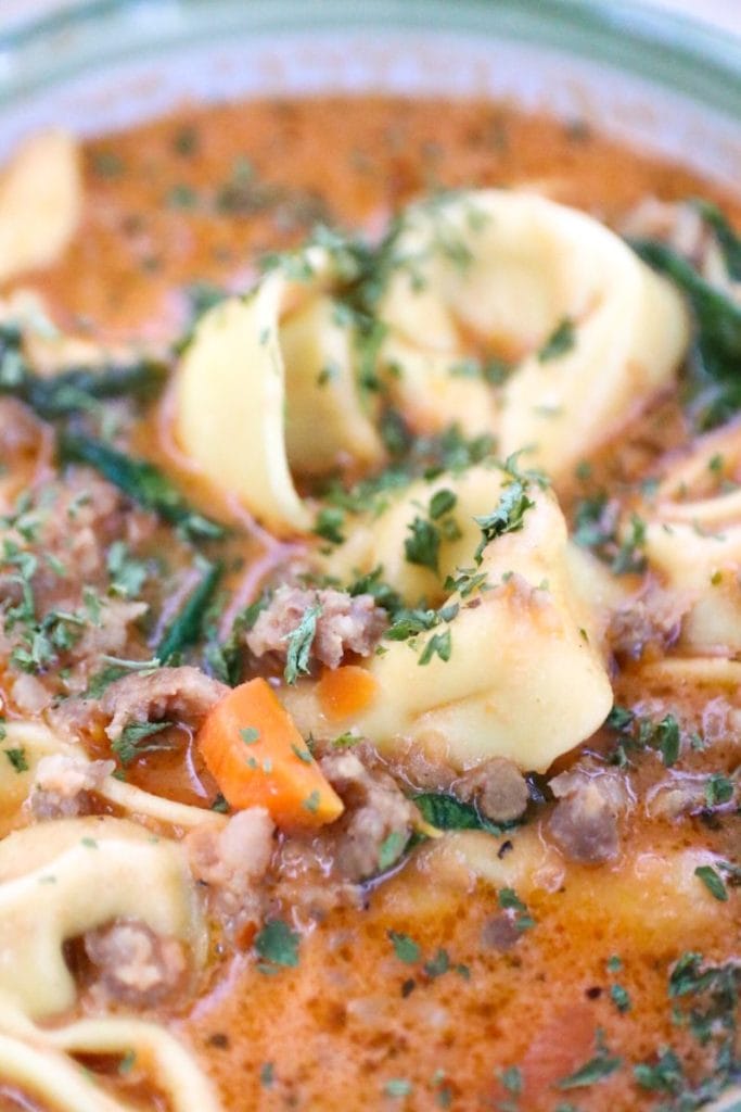 Creamy Sausage Tortellini Soup