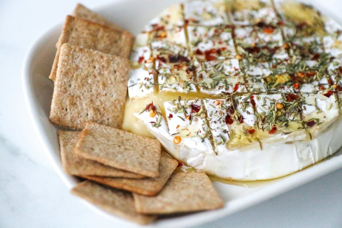 Baked Brie with Herbs and Honey - JCP Eats