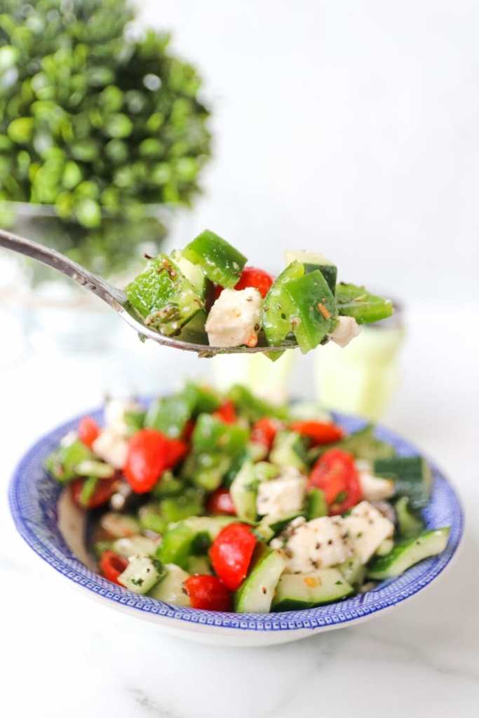Healthy Cucumber Greek Salad