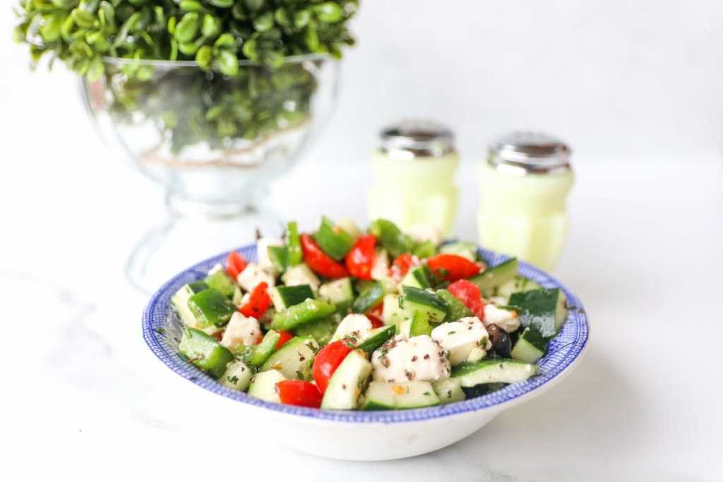 Healthy Cucumber Greek Salad