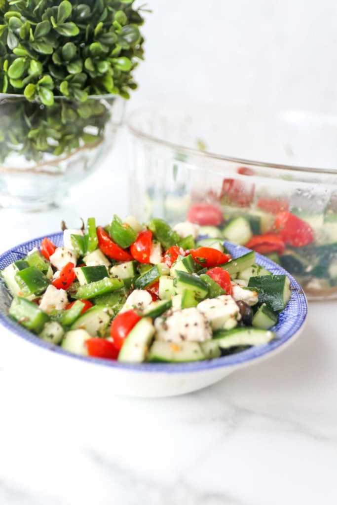 Healthy Cucumber Greek Salad