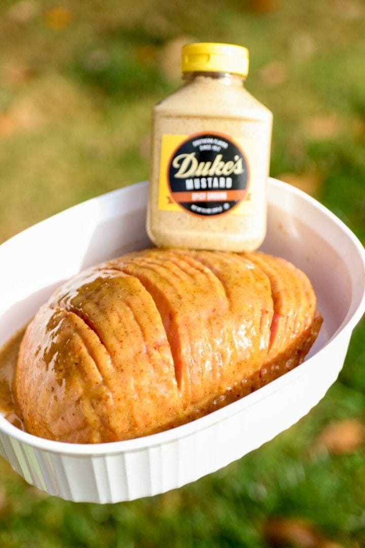 Maple Mustard Glazed Spiral Ham – Duke's Mayo