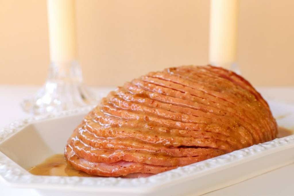 Maple Mustard Glazed Spiral Ham