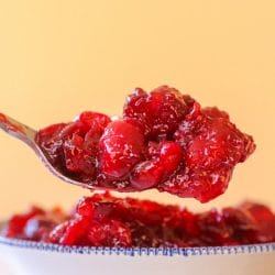 Honey Maple Cranberry Sauce