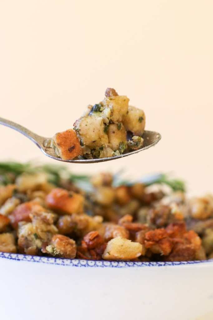Oyster Sausage Stuffing