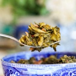Perfectly Cooked Canned Collard Greens