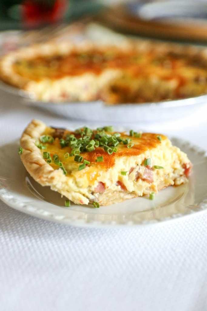 Ham and Mushroom Quiche - JCP Eats