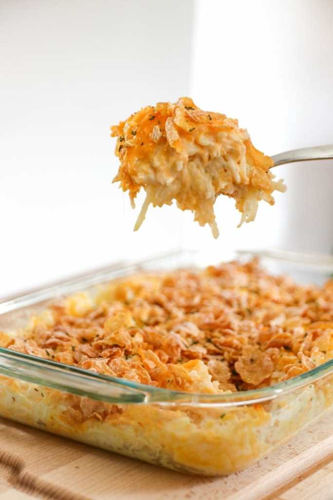 Hashbrown Casserole with Corn Flakes