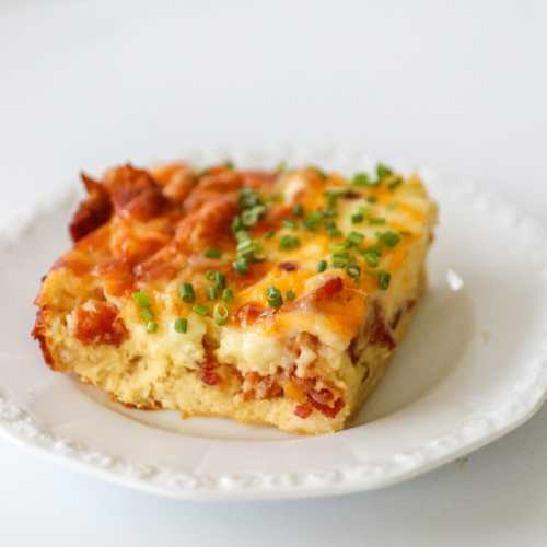Cheesy Bacon Breakfast Casserole - JCP Eats