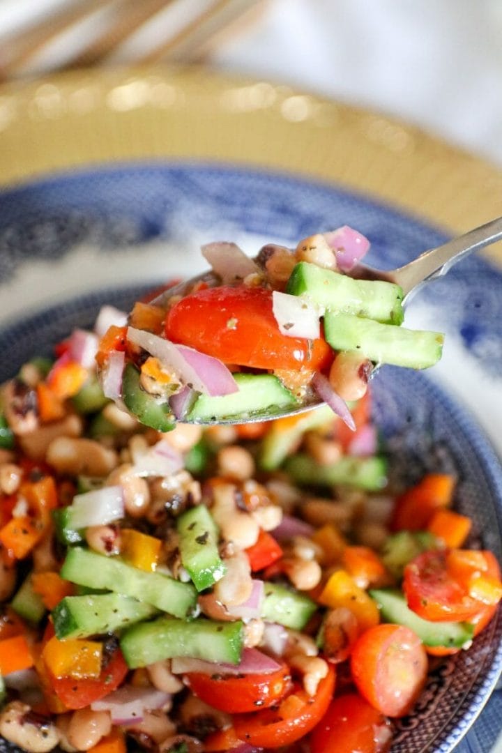 Colorful Black Eyed Pea Salad