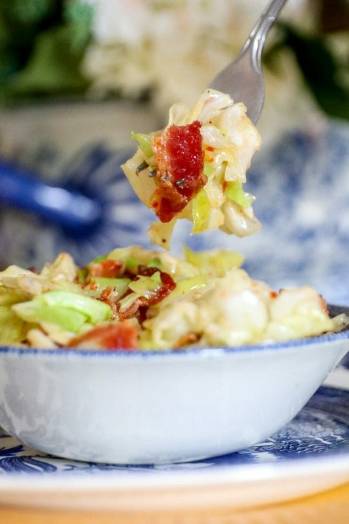 Southern Fried Cabbage with Bacon