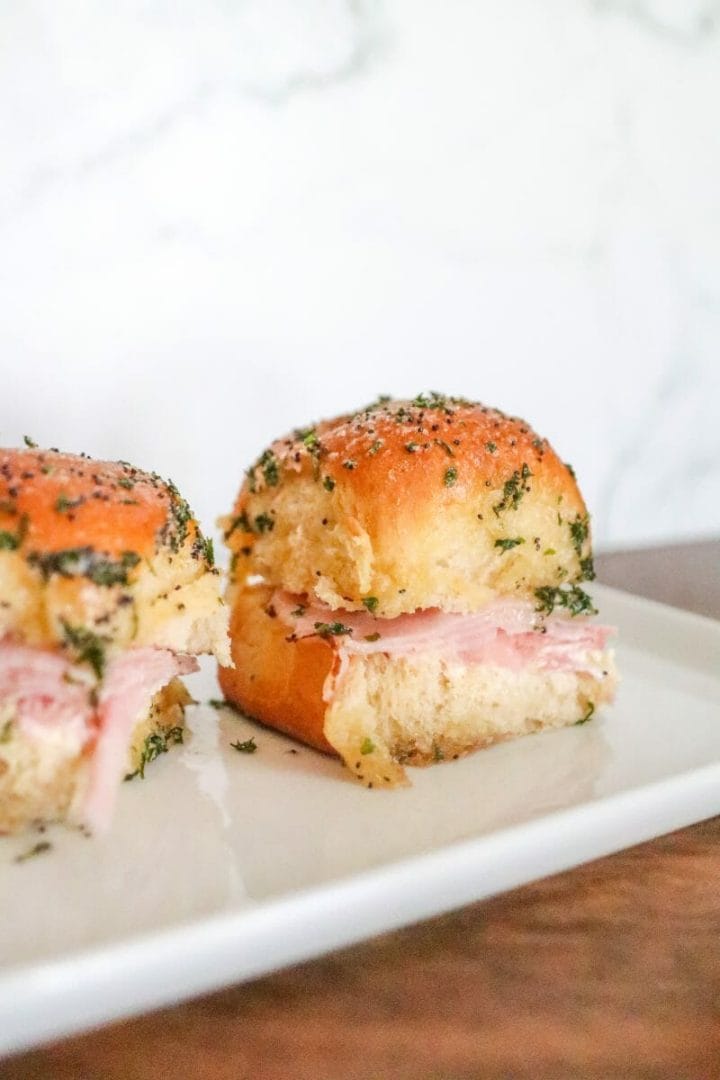 Ham and Pepperjack Cheese Sliders
