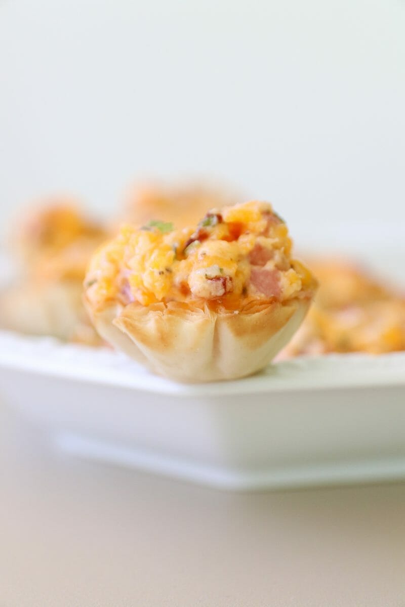 Ham and Cheese Phyllo Cups