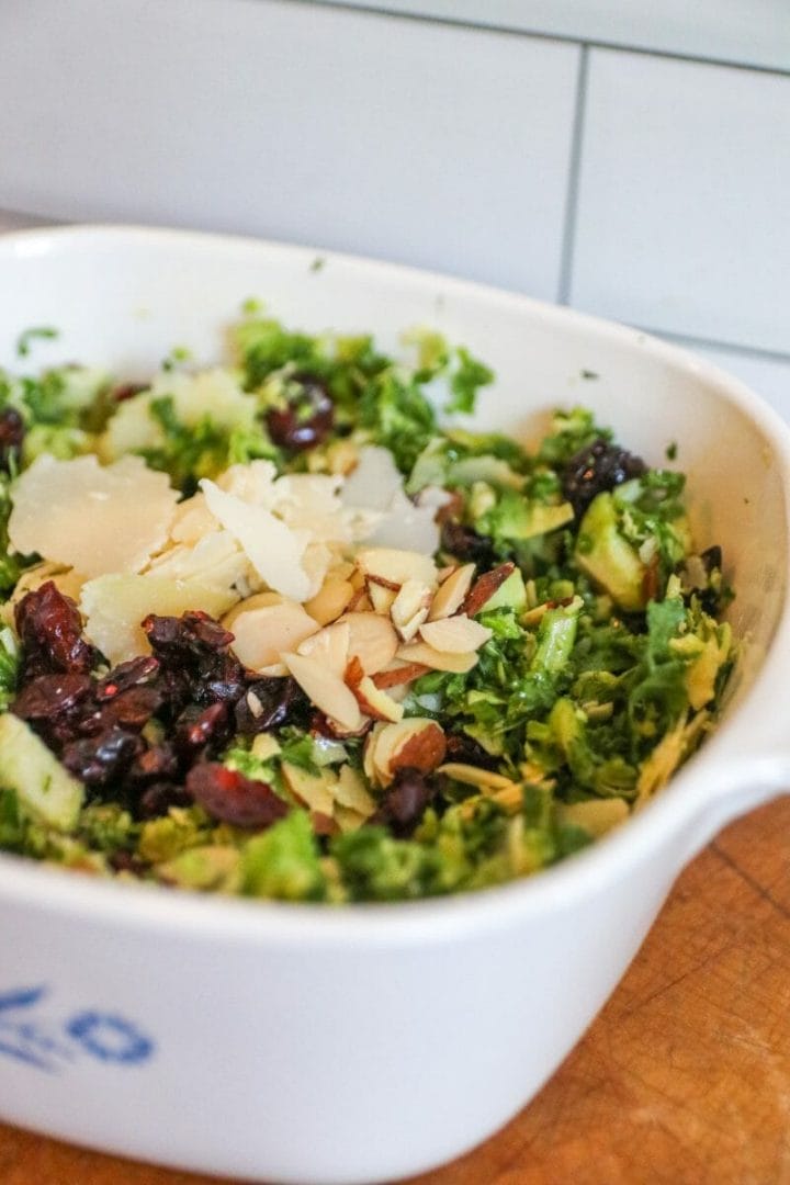 Kale and Brussels Sprout Salad
