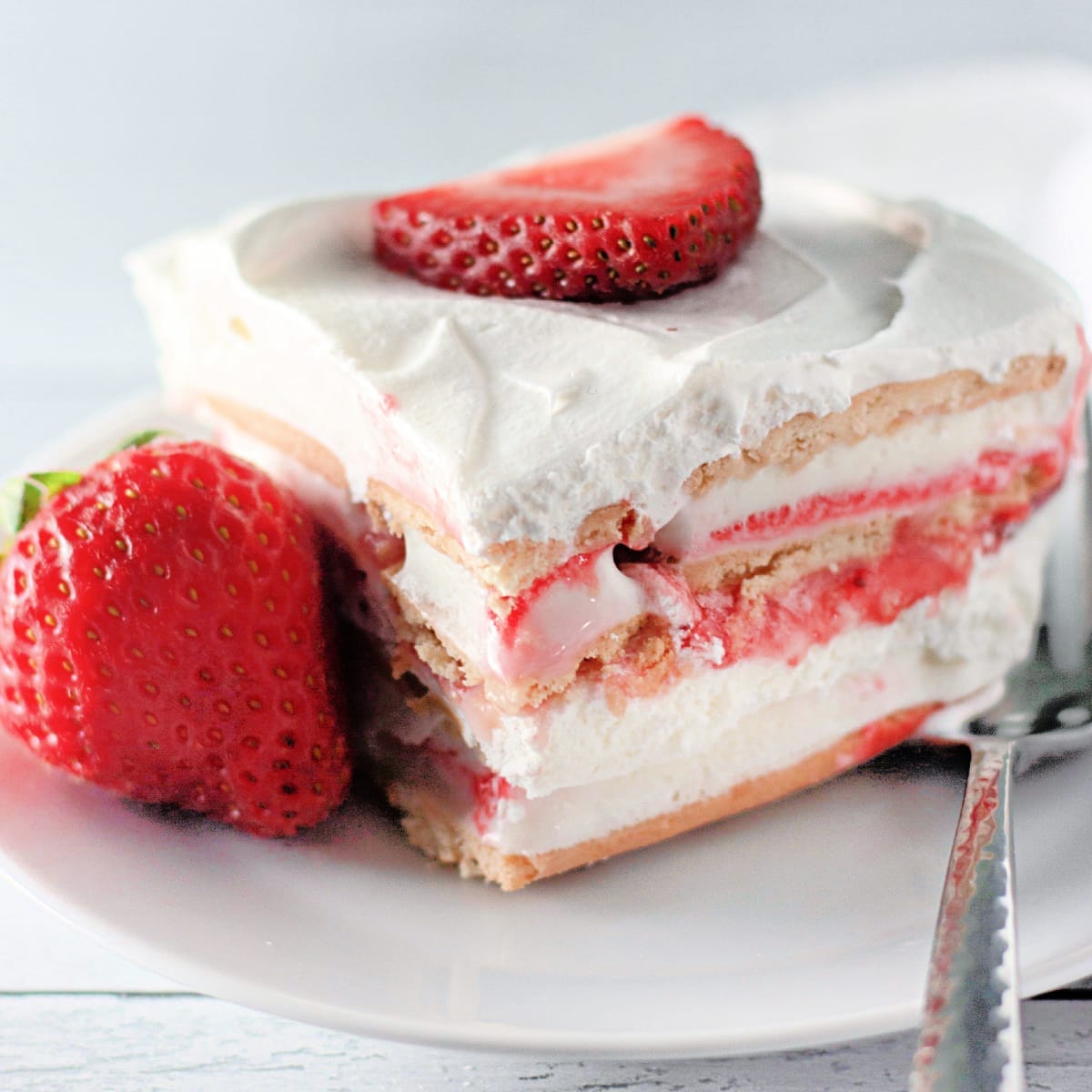 Strawberry Ice Cream Cake - JCP Eats
