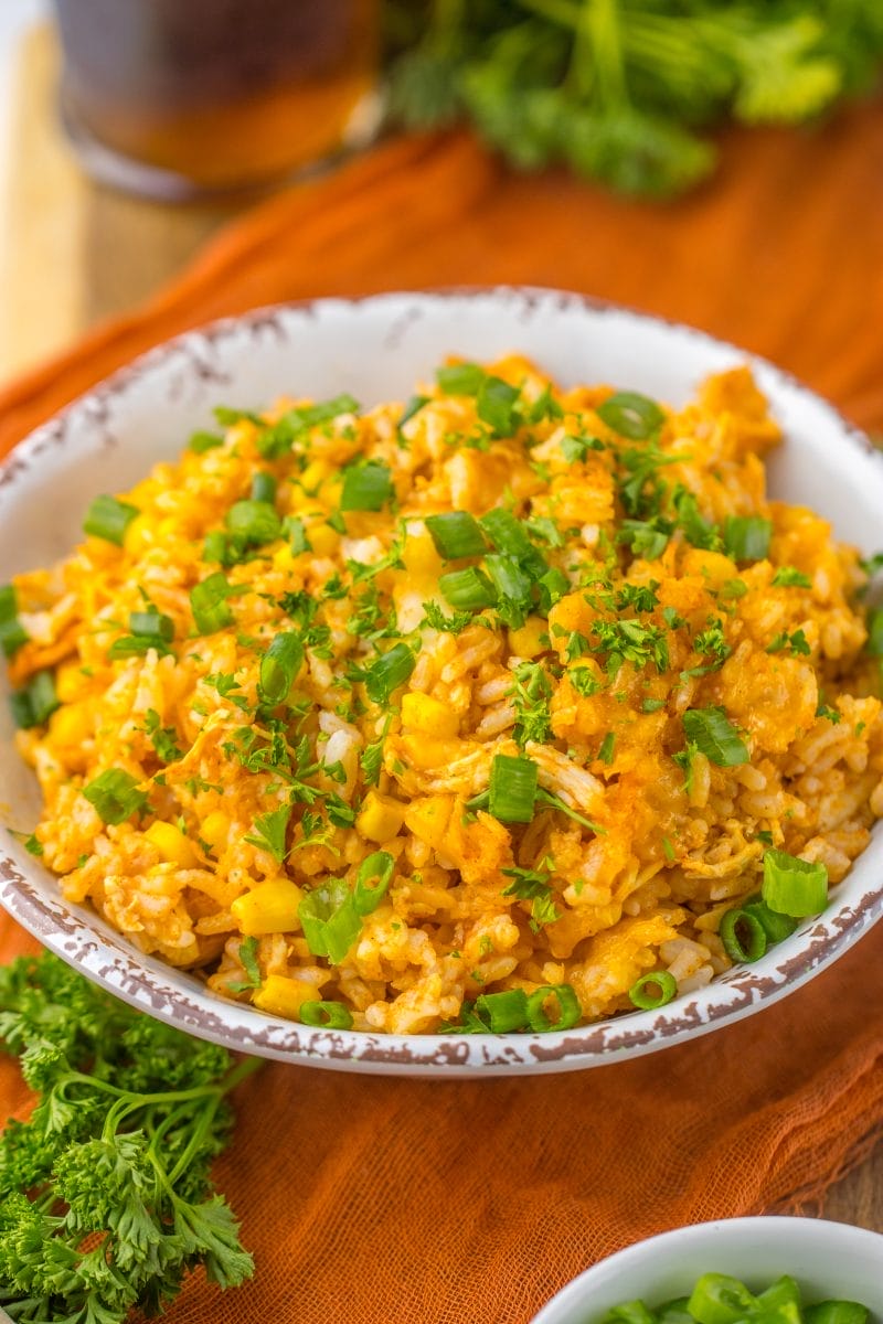 Chicken Enchilada Rice Casserole