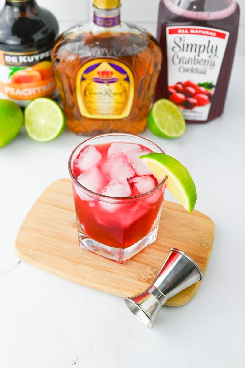 Crown and Cranberry Cocktail
