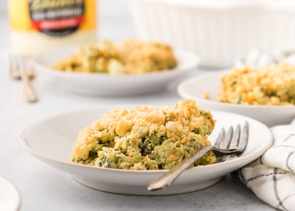 Broccoli Casserole with Ritz Topping