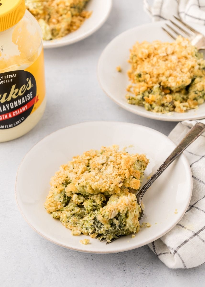 Broccoli Casserole with Ritz Topping