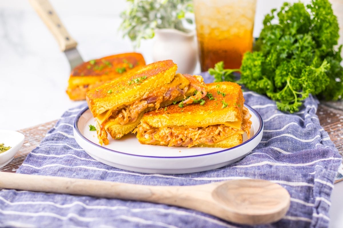 BBQ Chicken Grilled Cheese