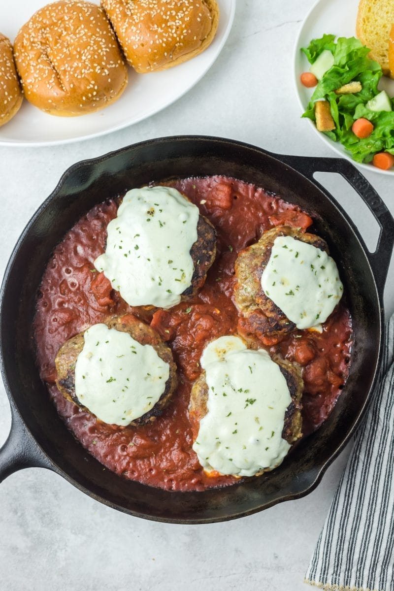 Chicken Parm Burgers
