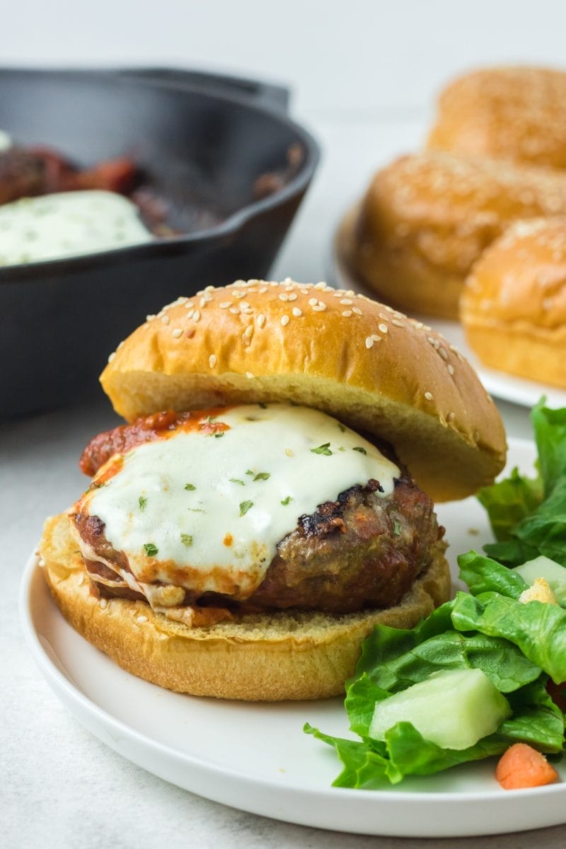 Chicken Parm Burgers
