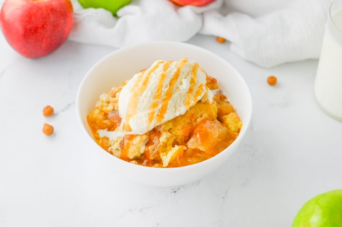 Caramel Apple Cobbler