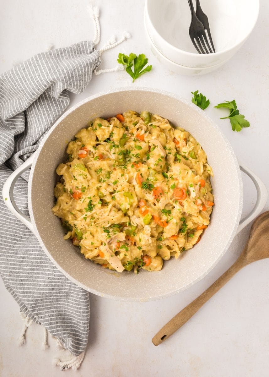 Chicken and Dumplings with Canned Biscuits