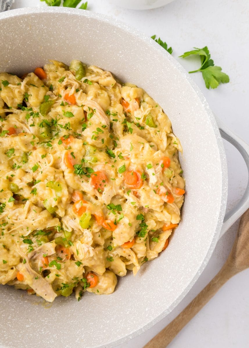 Chicken and Dumplings with Canned Biscuits