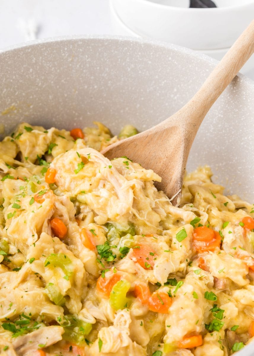 Chicken and Dumplings with Canned Biscuits