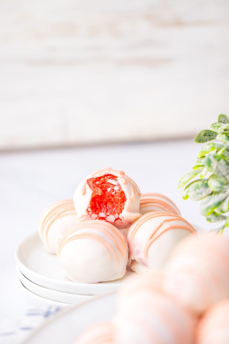 Strawberry Cheesecake Truffles