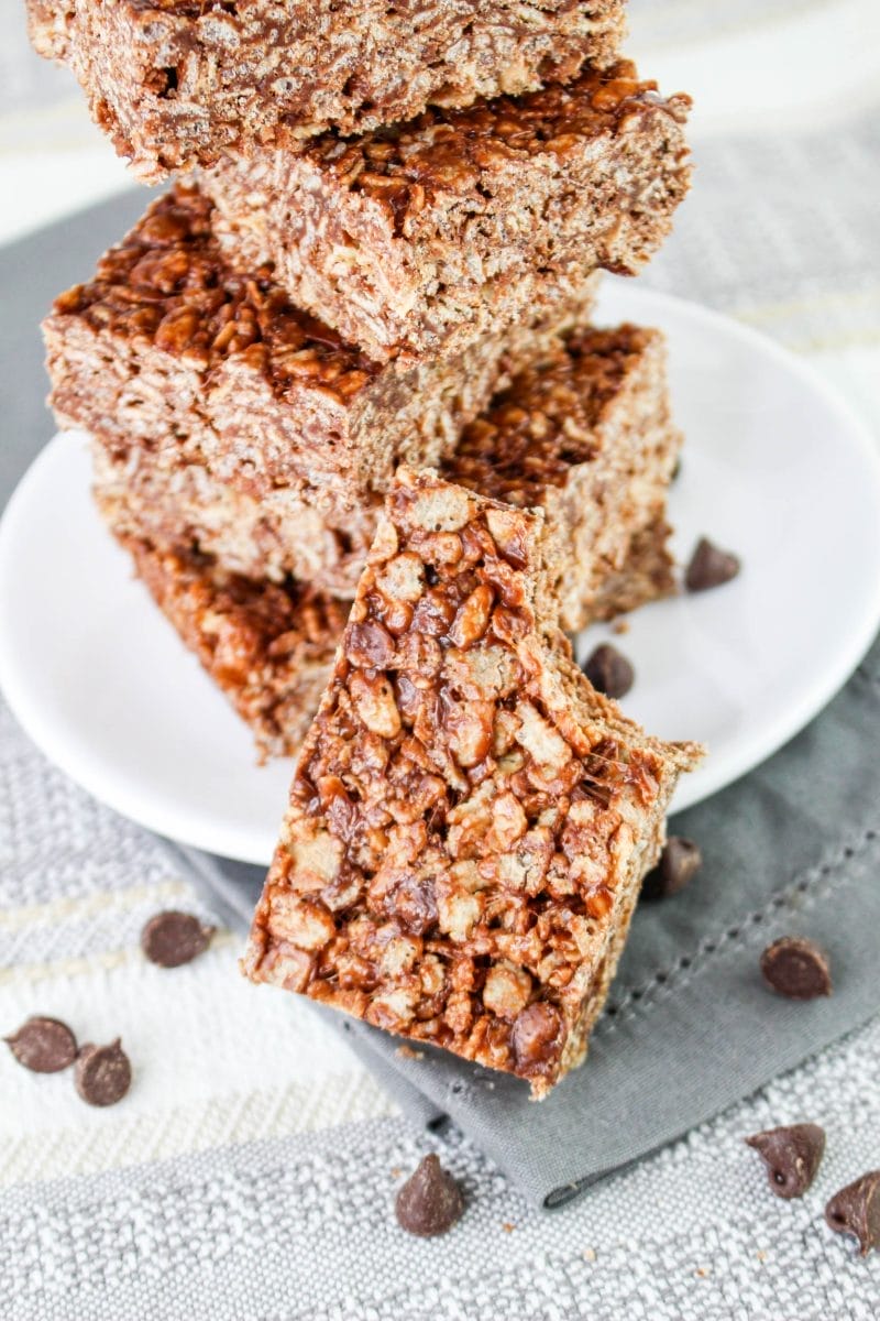 Homemade Chocolate Rice Krispie Treats