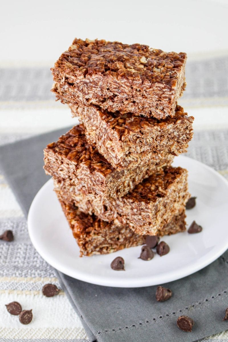 Homemade Chocolate Rice Krispie Treats
