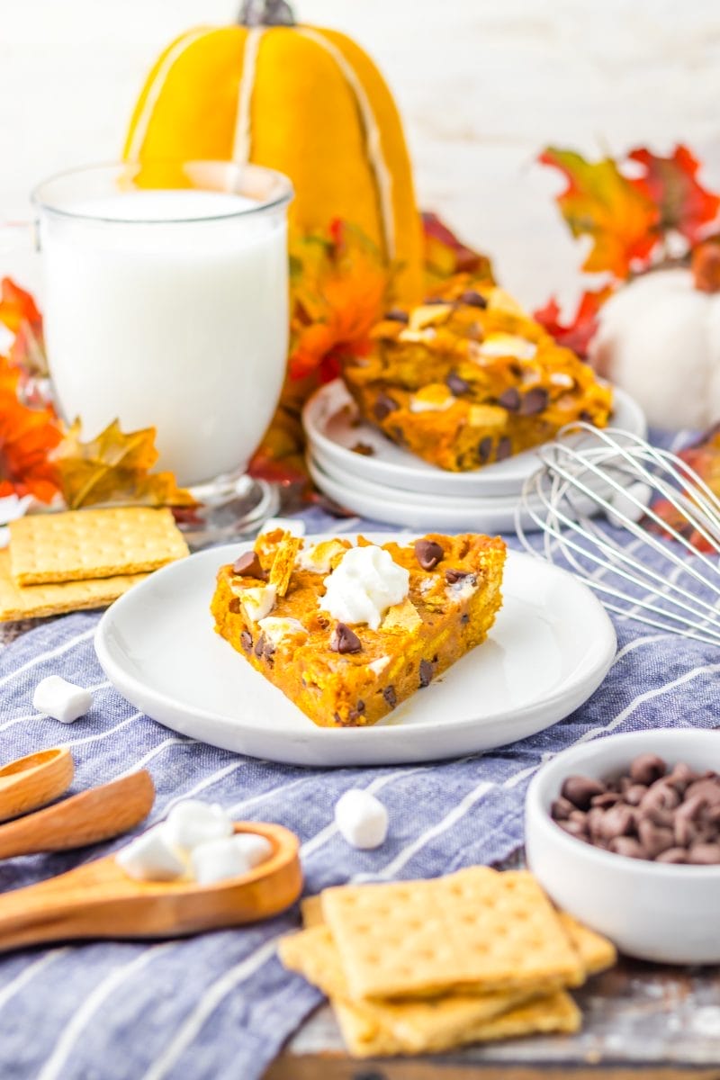 Pumpkin Smores Cookie Cake